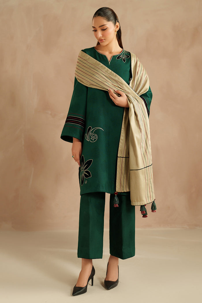 EMBROIDERED JACQUARD KHADDAR UW-0168