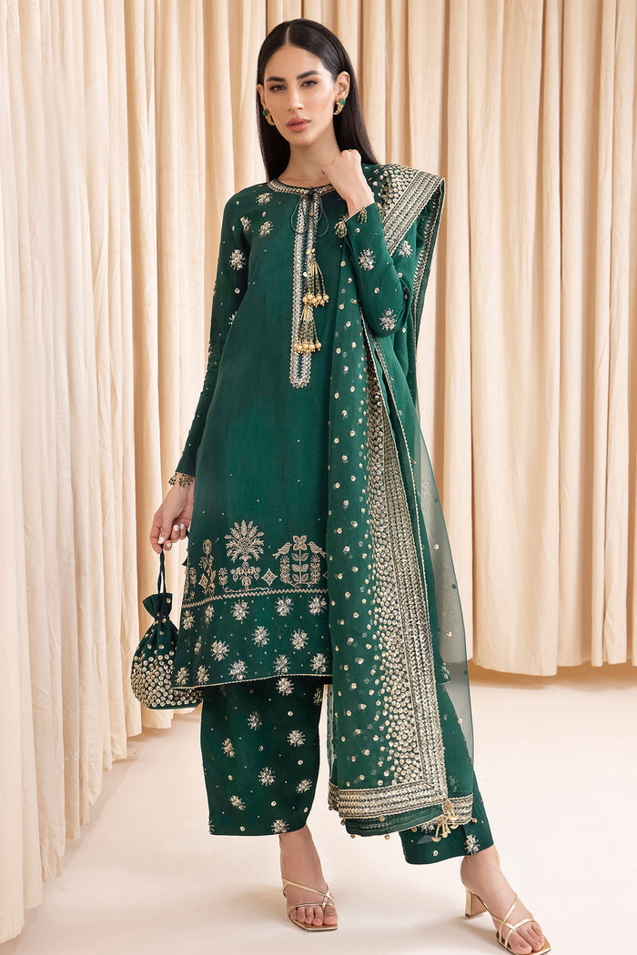 Embroidered Raw Silk UR-7003