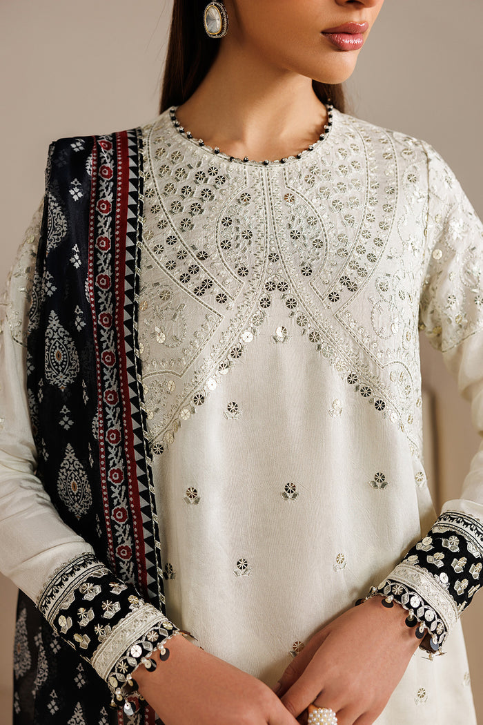 EMBROIDERED RAW SILK UR-7080