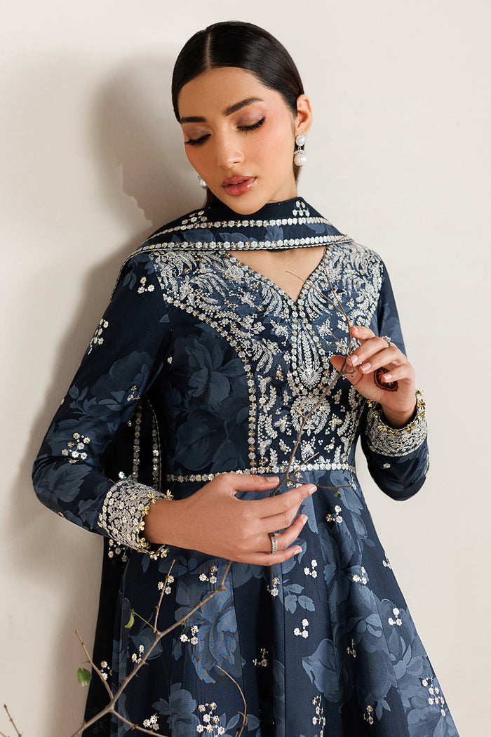 EMBROIDERED RAW SILK UR-7086