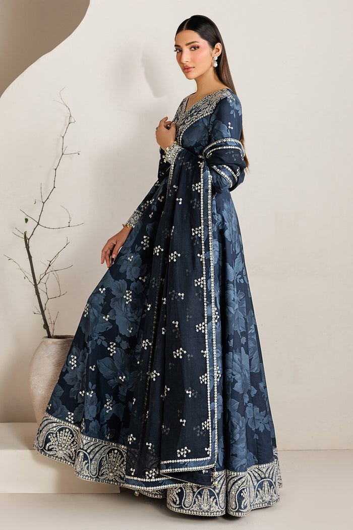 EMBROIDERED RAW SILK UR-7086