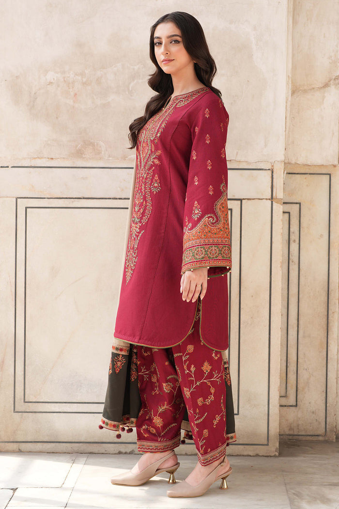 EMBROIDERED SLUB KHADDAR DW'24 D3