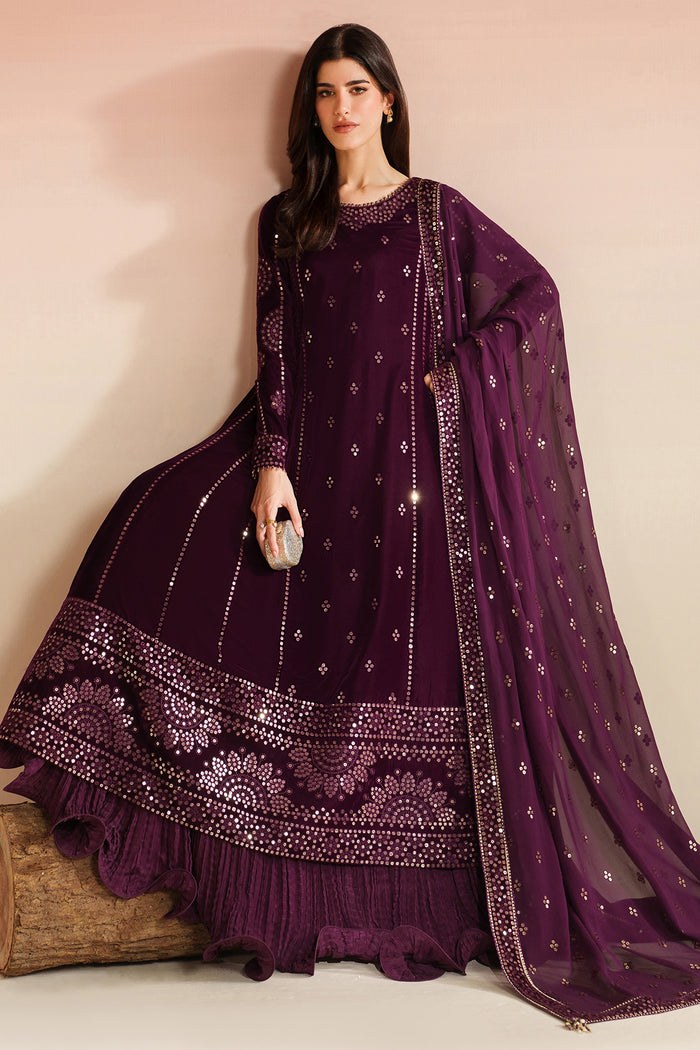 Embroidered Velvet Formal VVF25-D01