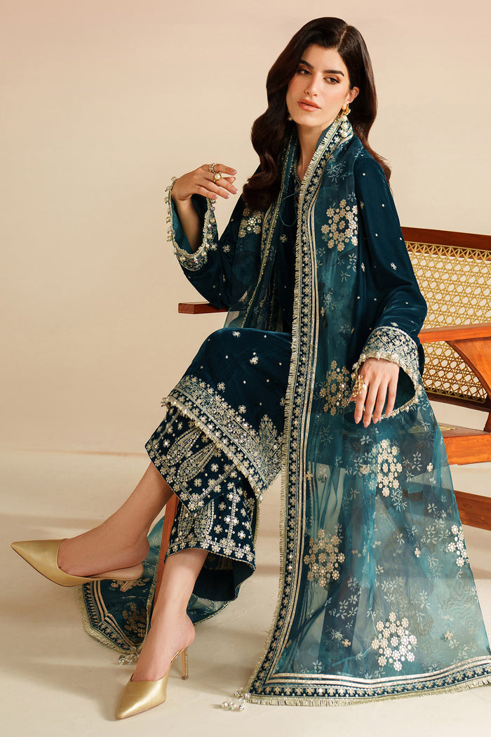 Embroidered Velvet Formal VVF25-D02