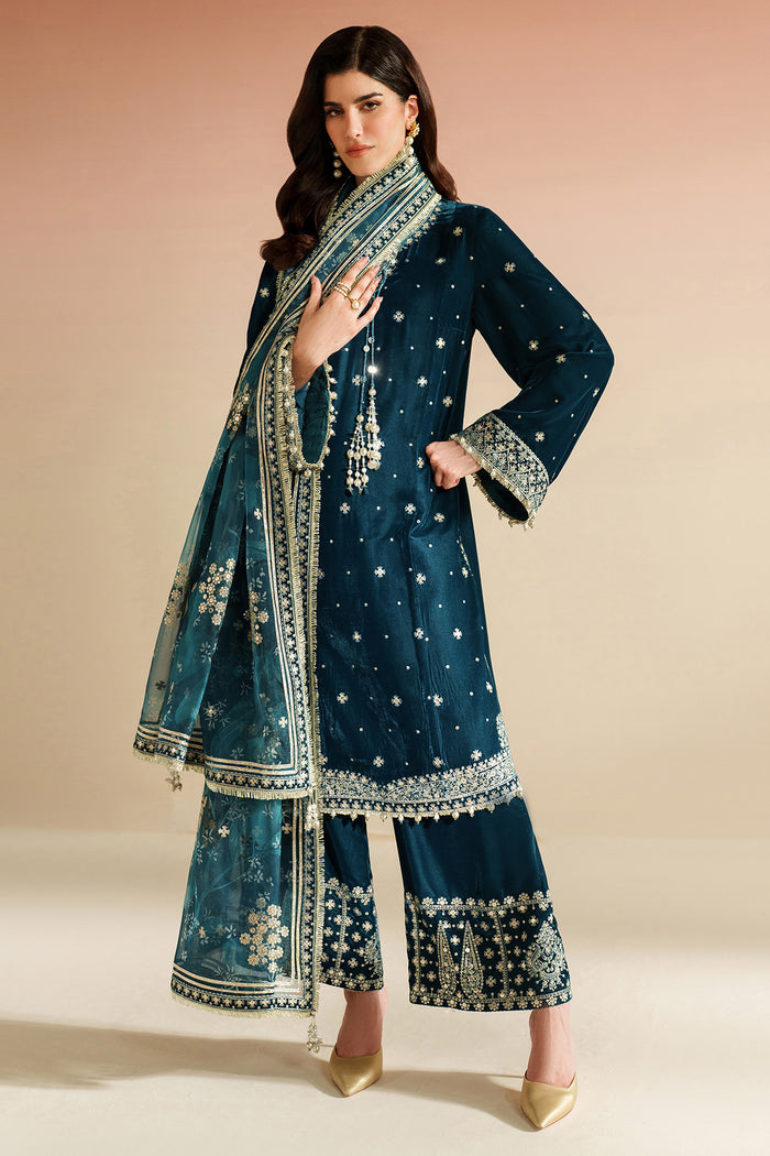 Embroidered Velvet Formal VVF25-D02