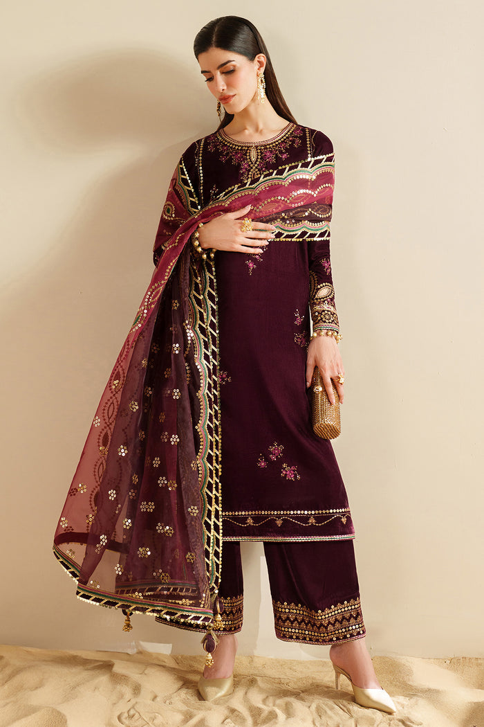 Embroidered Velvet Formal VVF25-D04
