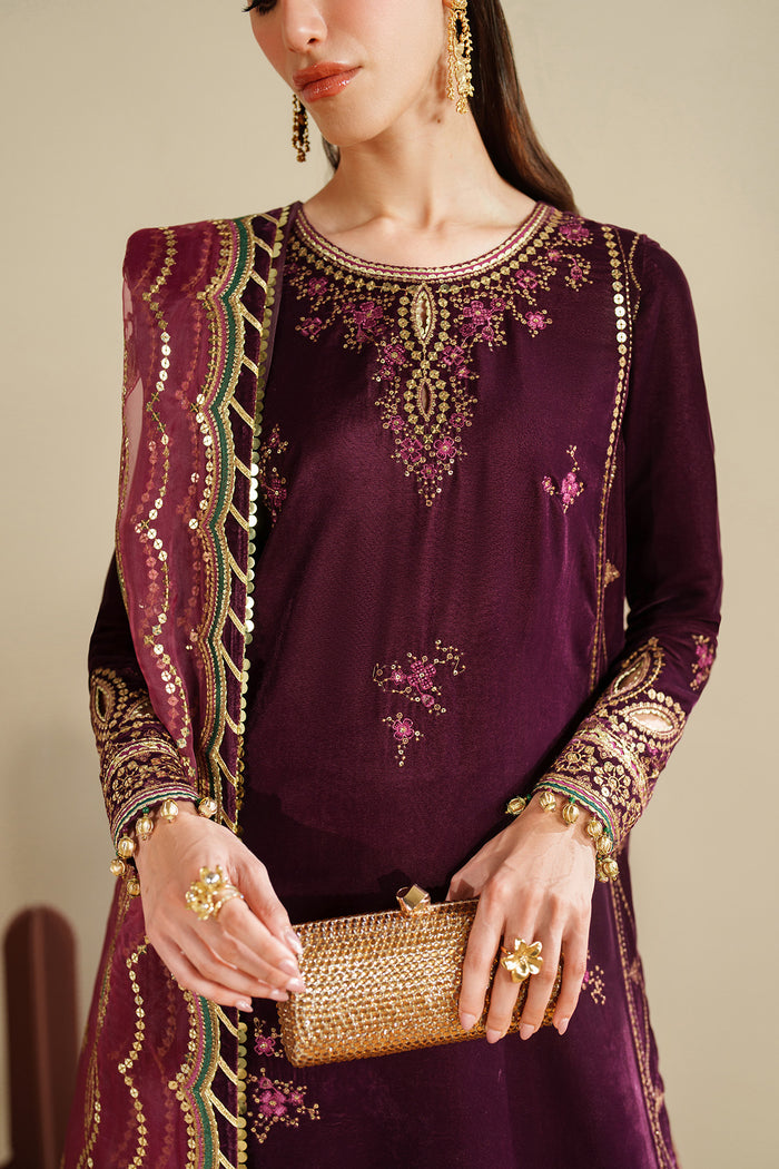Embroidered Velvet Formal VVF25-D04