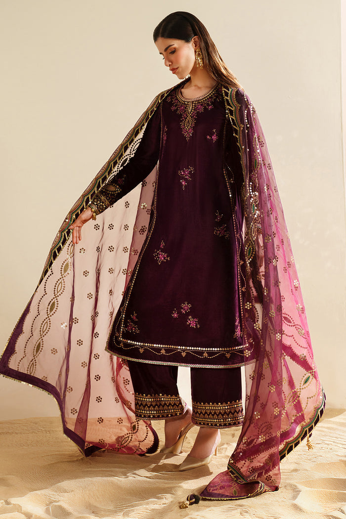 Embroidered Velvet Formal VVF25-D04