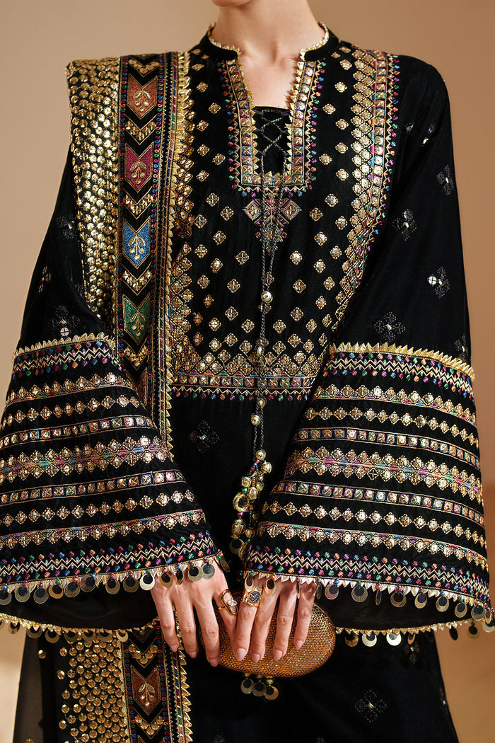 Embroidered Velvet Formal VVF25-D05