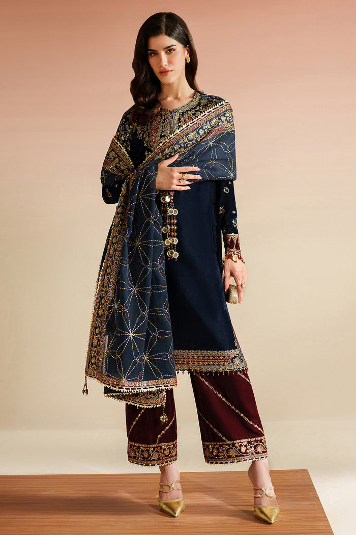 Embroidered Velvet Formal VVF25-D07
