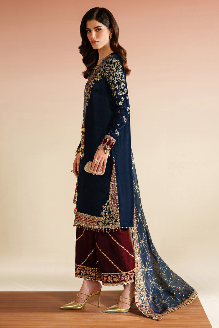 Embroidered Velvet Formal VVF25-D07