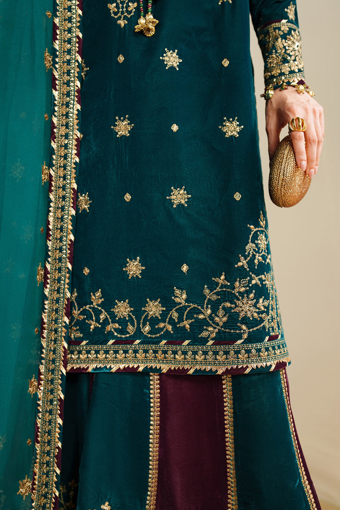 Embroidered Velvet Formal VVF25-D08