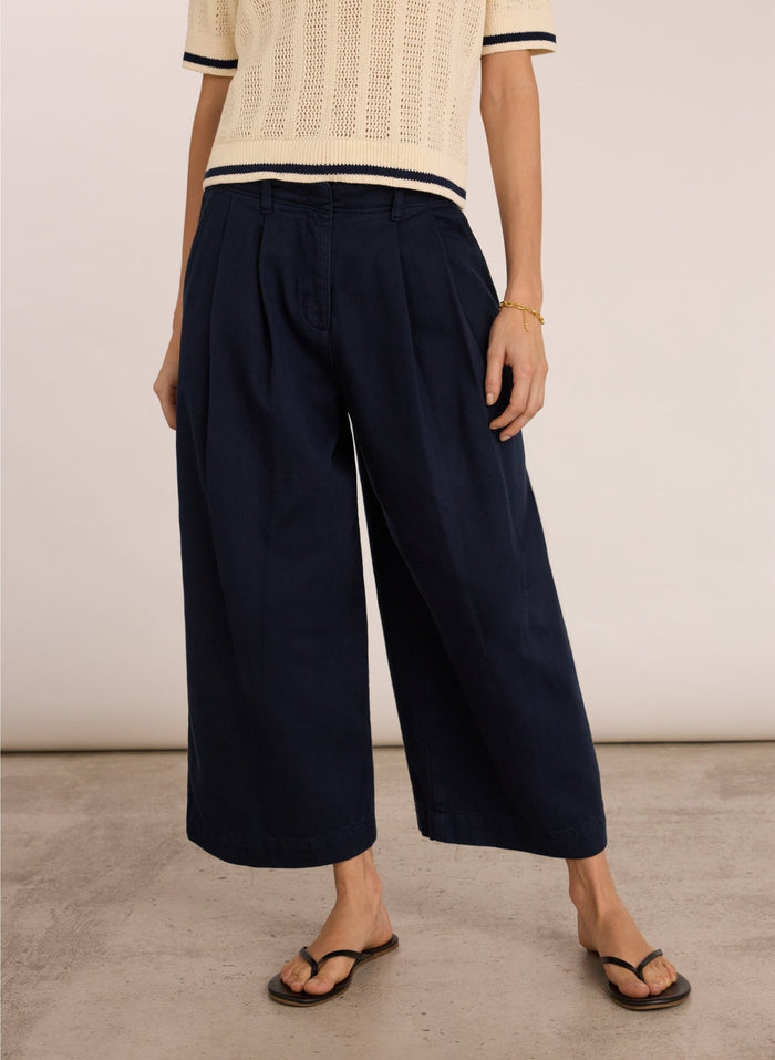 Emil Organic Cotton Culottes - Classic Navy Baukjen