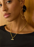 Juliette T - bar Necklace - Gold Baukjen