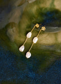 Emma Keshi Pearl Chain Drop Earrings - One Size Baukjen