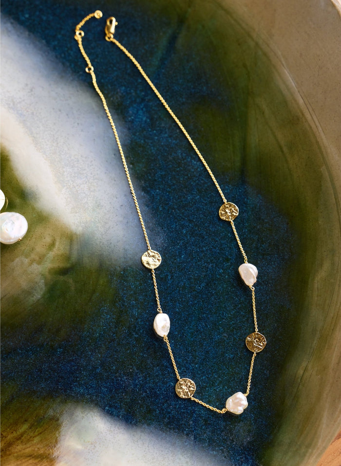 Emma Keshi Pearl Chain Necklace - One Size Baukjen