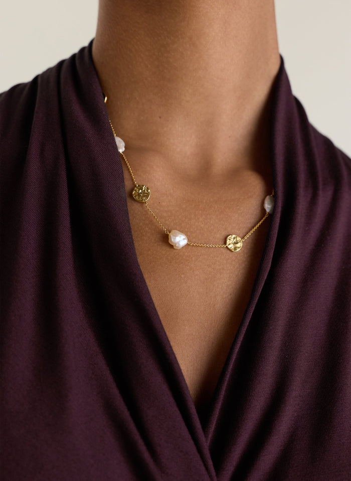 Emma Keshi Pearl Chain Necklace - One Size Baukjen