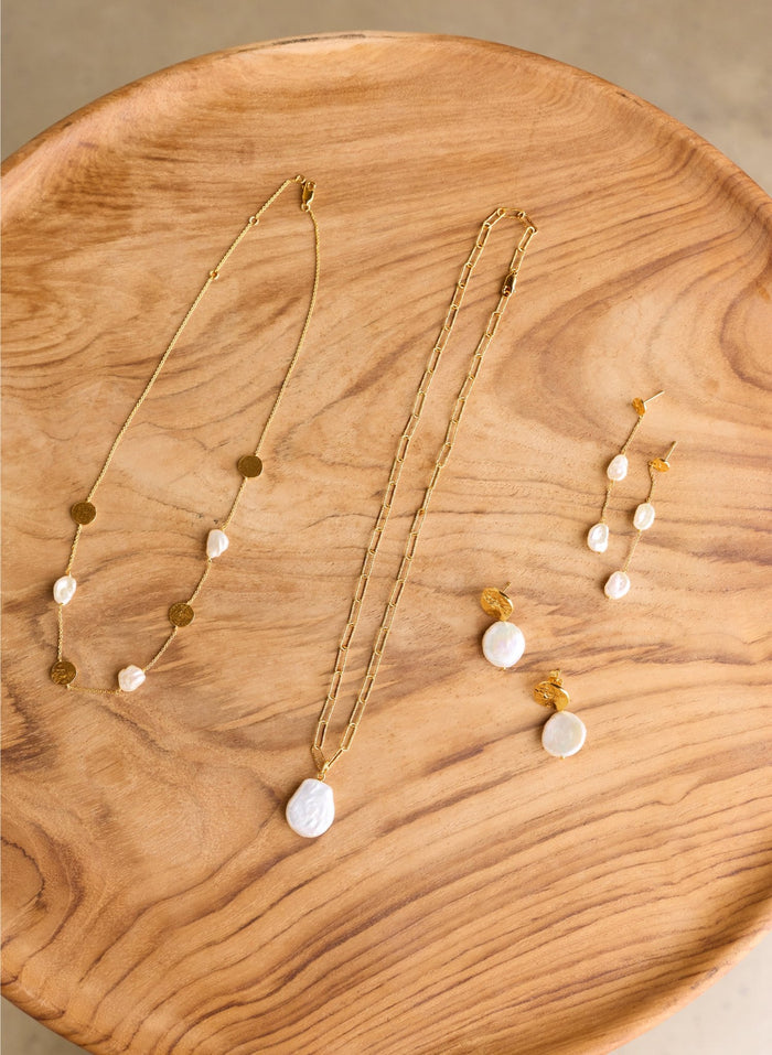Emma Keshi Pearl Chain Necklace - One Size Baukjen