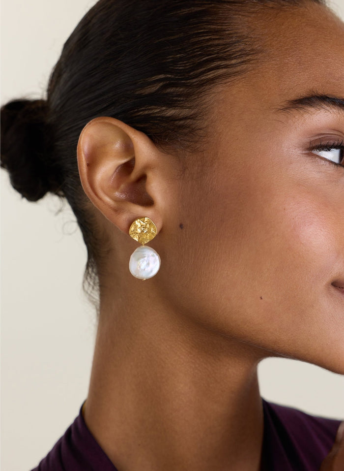Emma Keshi Pearl Drop Earrings - One Size Baukjen