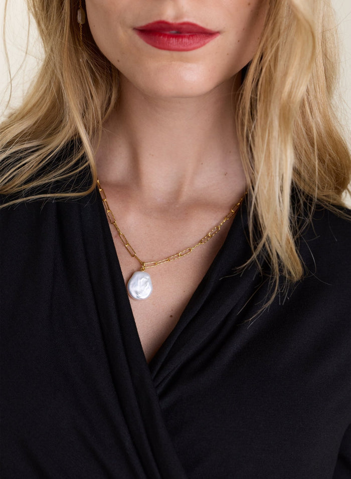 Emma Keshi Pearl Pendant Necklace - One Size Baukjen