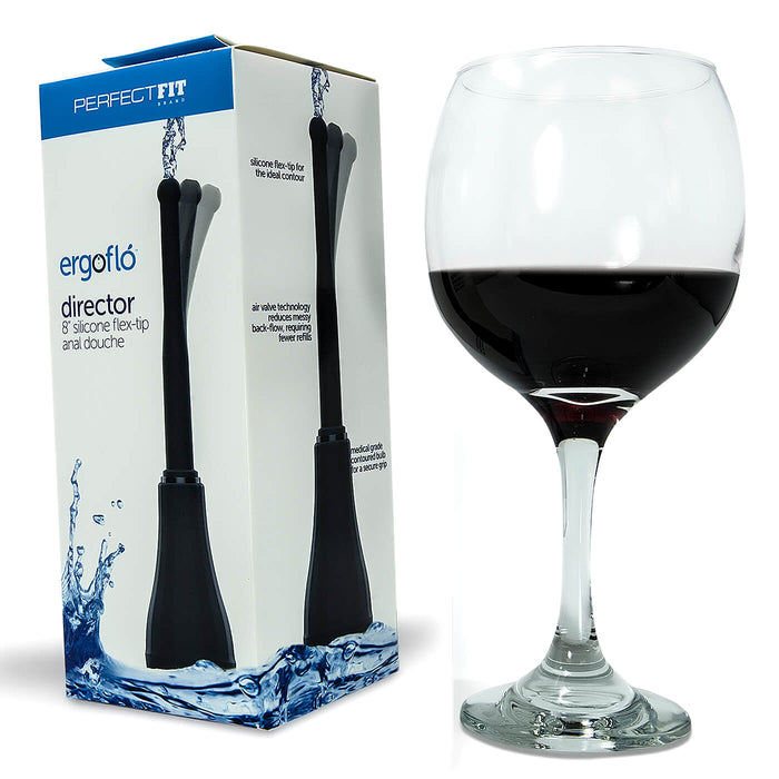 Ergoflo Director 9 Oz Bulb Medical Grade Douche for Anal Hygiene