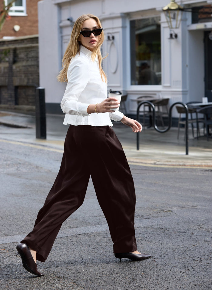 Essi Peplum Shirt - White Baukjen
