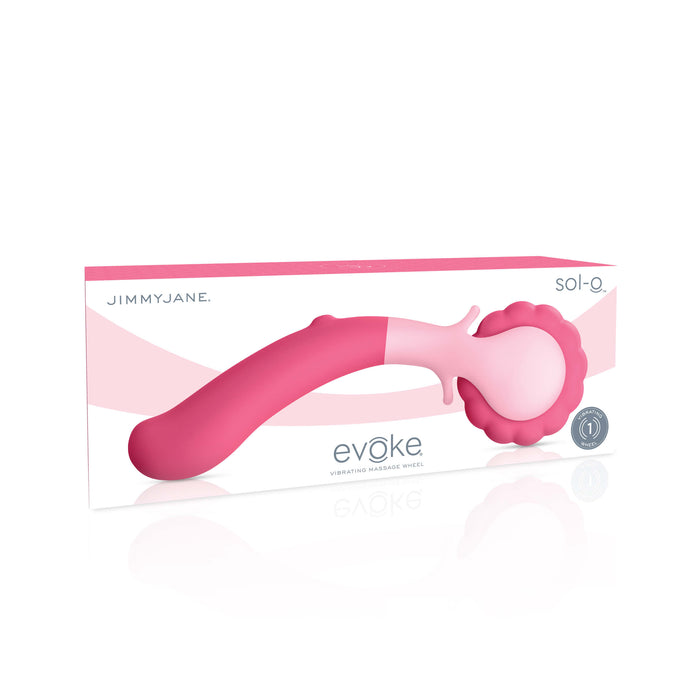 Evoke Sol-O Vibrating Massage Wheel 10 Function USB Rechargeable Waterproof Vibrator