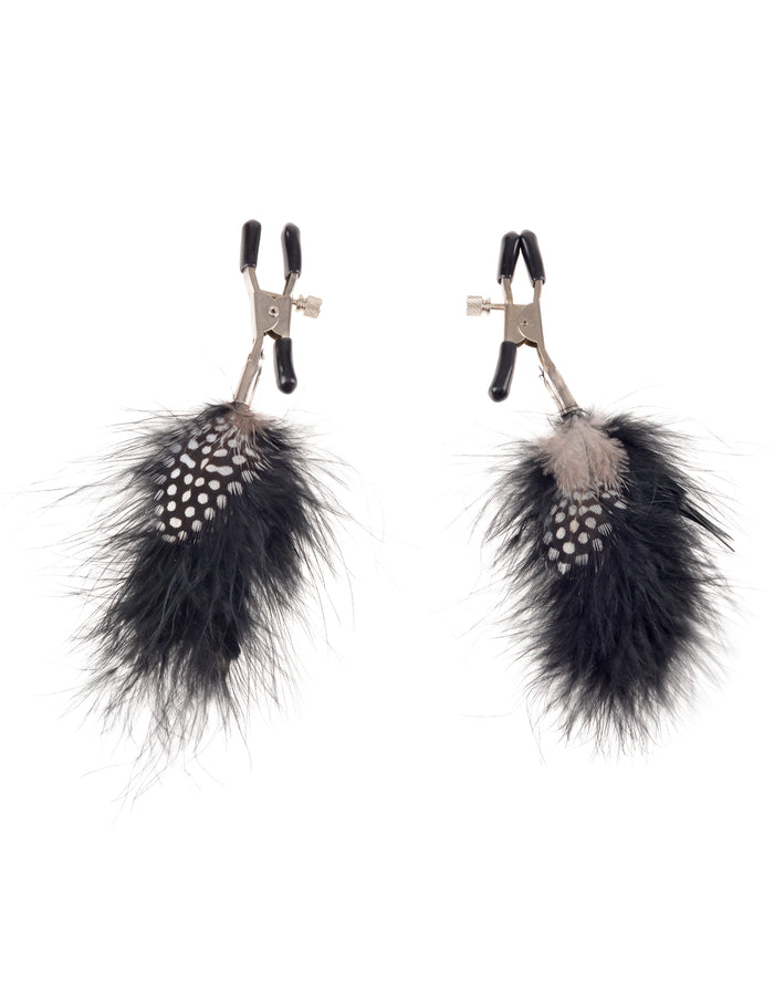Fetish Fantasy Limited Edition Feather Nipple Clamps & Butt Plug