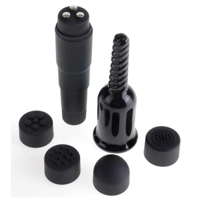 Fetish Fantasy  Mini Mite Vibe with Attachments