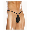 G-String W/Front Ring Black S/M