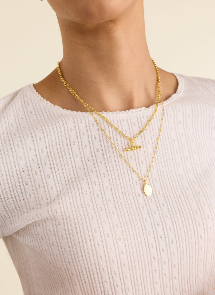 Gabriella Organic Pretty Rib Tee - Pure White Baukjen