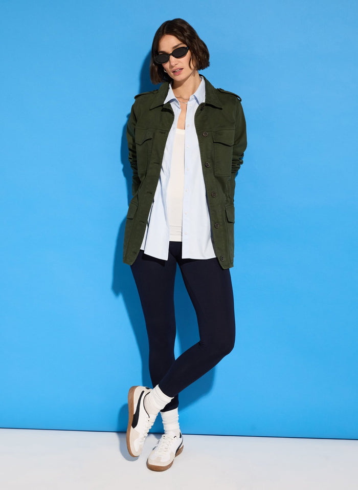 High Waist Comfort Leggings - Classic Navy Baukjen