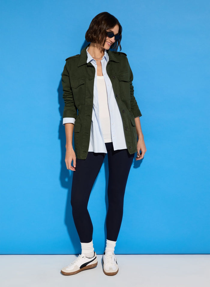 High Waist Comfort Leggings - Classic Navy Baukjen