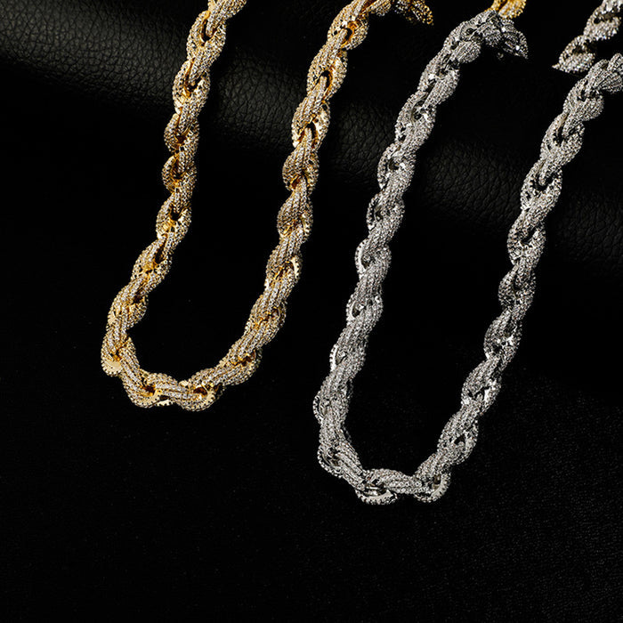 Hip Hop Twist Chain Alloy Necklace