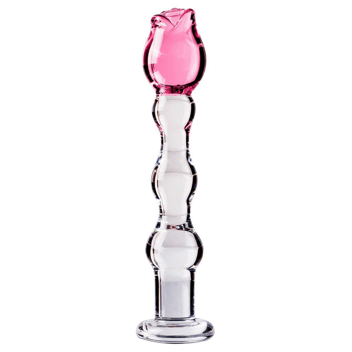 Icicles No 12 Rose Tip 7 Inch Glass Dildo by  Pipedream -