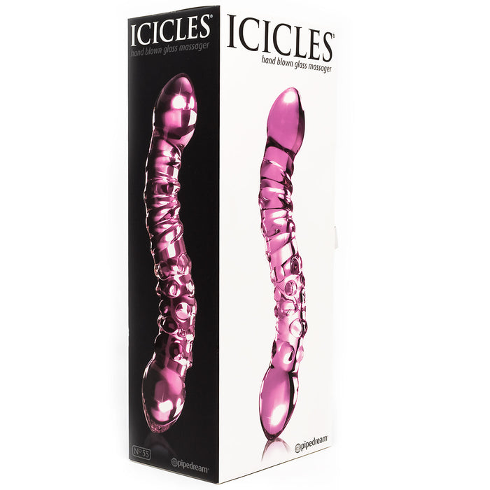 Icicles No. 55 G-Spot Curved Glass Dildo