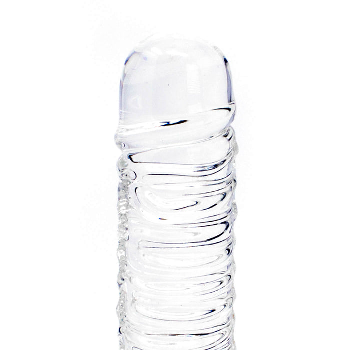 Icicles No. 63 Textured Swirly Glass Dildo