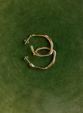 Inez Wave Hoop Earrings - One Size Baukjen