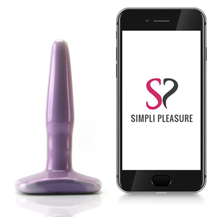 Iridescent Small Butt Plug in Purple