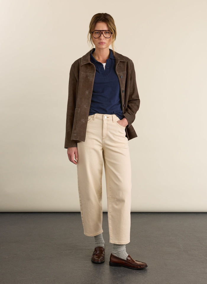 Jess Layered Look Polo Top - Deep Indigo Baukjen