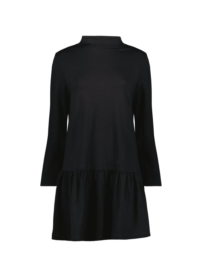 Justine Turtleneck Mini Dress - Caviar Black Baukjen
