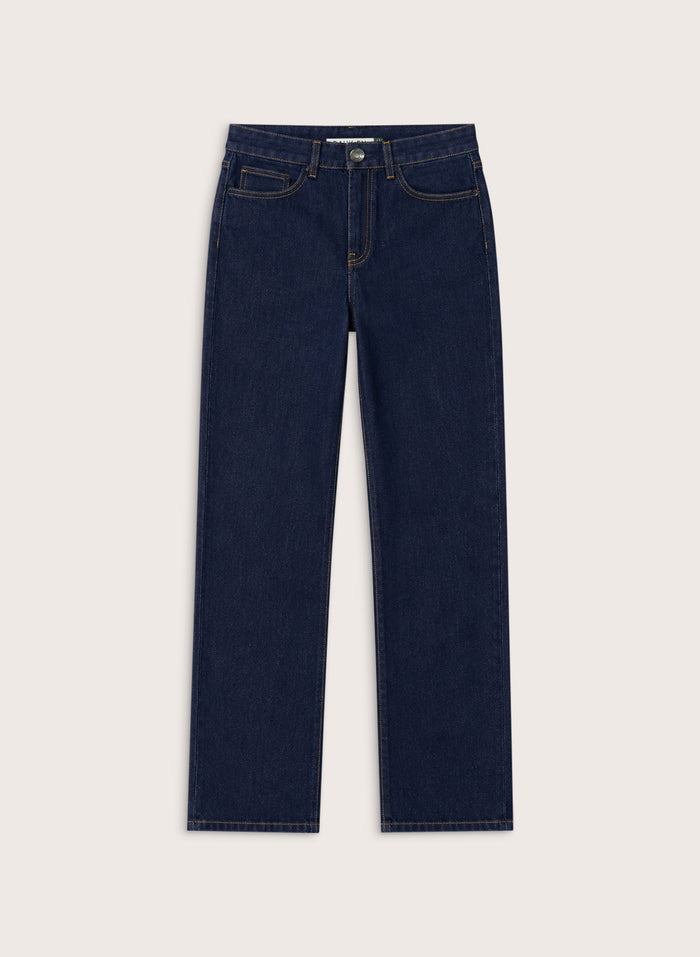 Kim Straight Leg Mid Rise Jeans