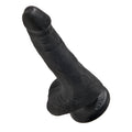 King Cock Ultra 6 Inch Suction Cup Realistic Black Dildo w/ Balls