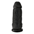 King Cock Ultra Realistic Chubby Black 9 Inch Suction Cup Dildo With Balls