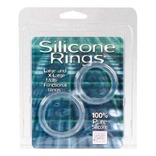 Large and XL Silicone Cock Ring Set by  California Exotics -  - 3