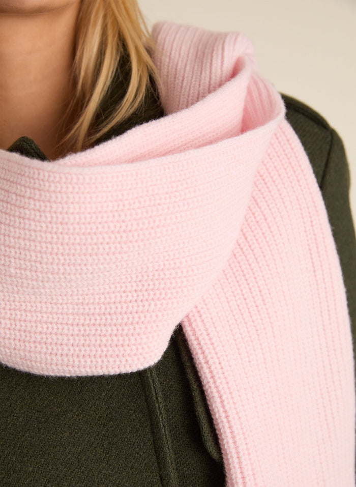Laura Wool Blend Scarf - Powder Pink Baukjen