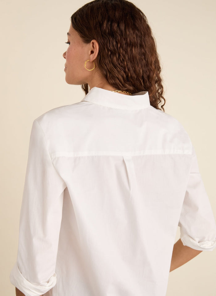 Lesley Organic Cotton Shirt - Pure White Baukjen
