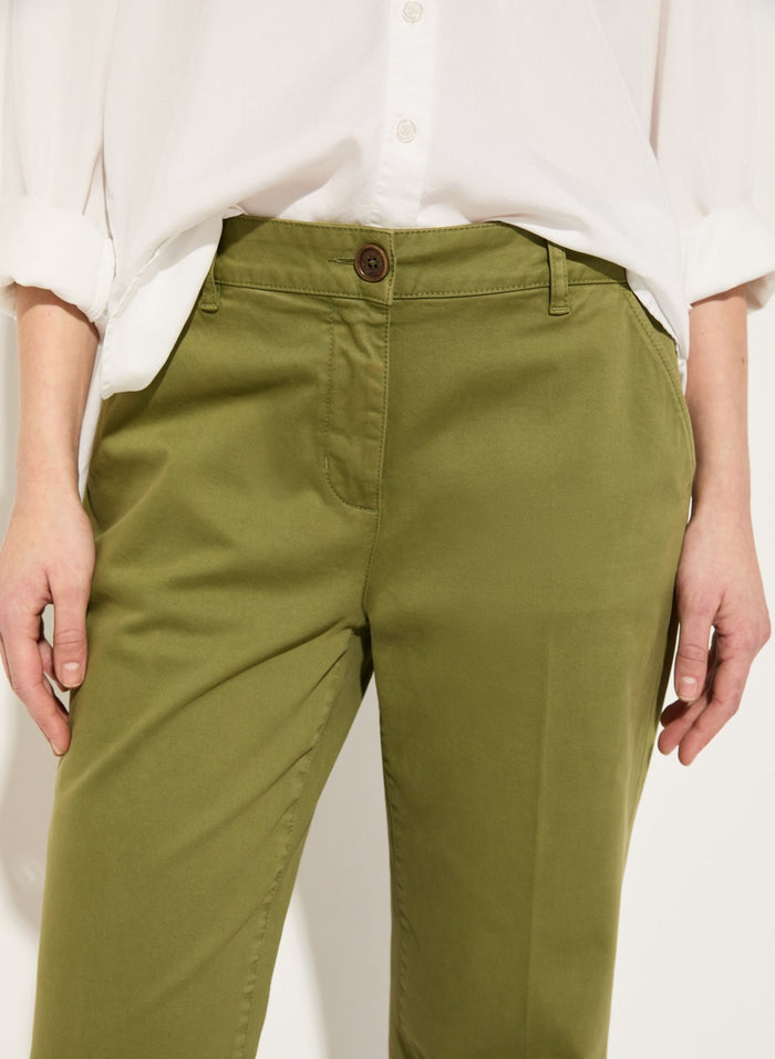 Linnea Organic Cotton Chinos - Light Olive Baukjen