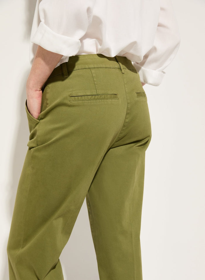 Linnea Organic Cotton Chinos - Light Olive Baukjen