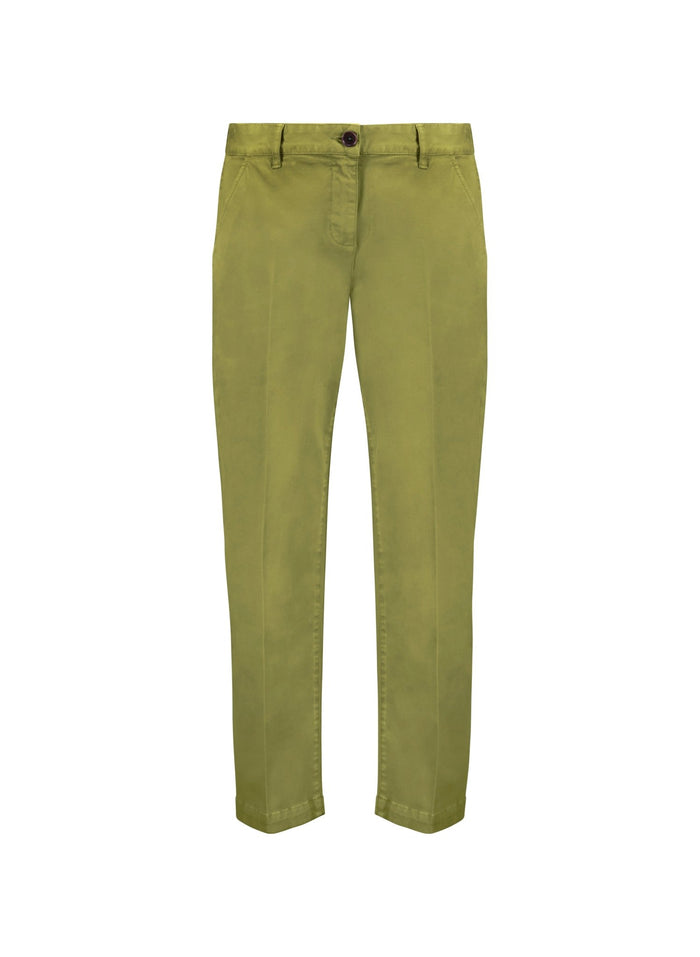 Linnea Organic Cotton Chinos - Light Olive Baukjen